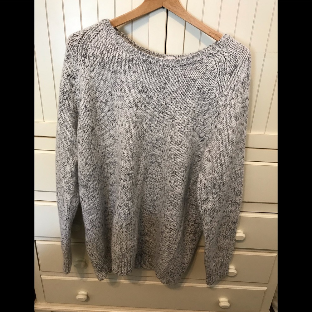 Gap Marled Long Wool Blend Sweater